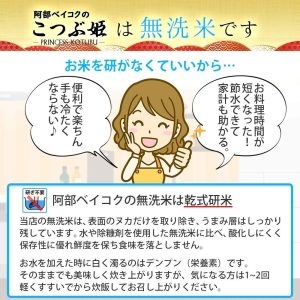 【精米】 無洗米 10kg (5kgx2袋) こつぶ姫 国内産 白米 - 画像 (6)