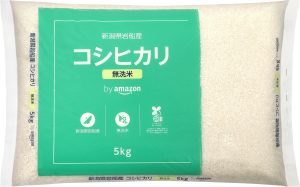 by Amazon 無洗米 新潟岩船産 コシヒカリ (Happy Belly) 5kg 令和6年産